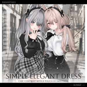 【⟡Simple Elegant Dress⟡】シンプルエレガントドレス 15アバター対応Radiant-iseo 缩略图 4