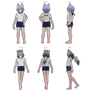 虚構学園初等部指定体操着 （ぜれアバ＋PlusHead＋ハオラン+ひゅーじょん対応） 缩略图 4
