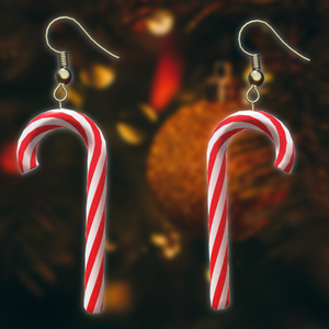 Candy Cane Earring
