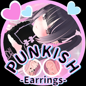 🗝️7アバター対応🎀パンキッシュピアス🗝️