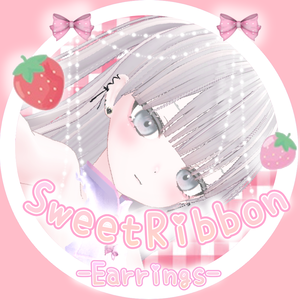 🗝️9アバター対応🎀編み上げイヤカフ＆ピアス🗝️