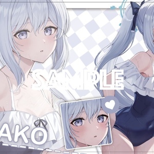 カードサプライ【プレイマット】 月雪ミヤコ_ブルーアーカイブ - しゃ