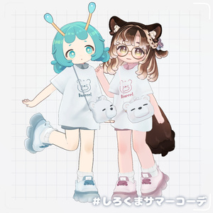 ୨୧ まめふれんず対応 ୨୧  しろくまサマーコーデ 🐻‍❄️ 缩略图 7