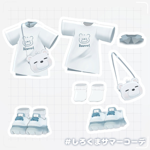 ୨୧ まめふれんず対応 ୨୧  しろくまサマーコーデ 🐻‍❄️ 缩略图 3