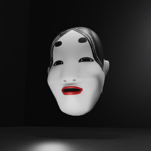 お面 能面3Dモデル 「翁」△712 - ding - BOOTH