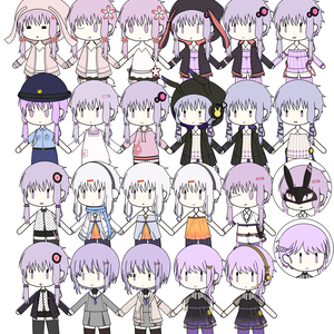 結月ゆかり立ち絵(デフォルメ)