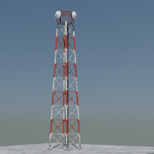 radio tower/電波塔/3DCGモデル/blender