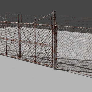 apocalypse fence/終末的フェンス/3DCGモデル/blender