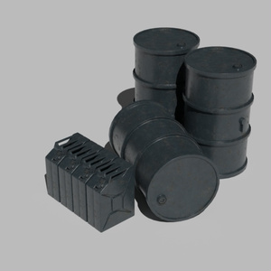 Drumcan・Jerrycan/WWⅡ/ドラム缶・ジェリカンセット/3DCGモデル/blender