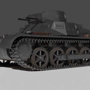 Panzerkampfwagen I/1号戦車・軽戦車/3Dモデル/blender