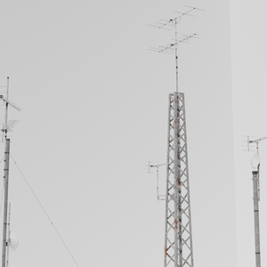 三種類のアンテナ / three types of antennas / 3DCGモデル / blender