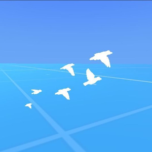 【FREE】羽ばたく鳥パーティクル