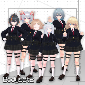 【オリジナル3Dモデル】キュラスフィア学園制服【アバター対応衣装】 缩略图 17