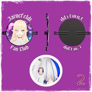 Jarnefeldtファンクラブのかんざしとロゴ 「Jarnefeldt Fan Club Hairpin and Logo」