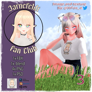 Jarnefeldtファンクラブのかんざしとロゴ 「Jarnefeldt Fan Club Hairpin and Logo」