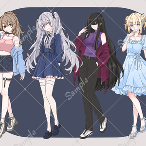 【無料有】立ち絵素材集　色んな女の子