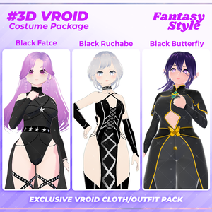 3D VRoid Fantasy Clothing Pack Royal & Mythical Attire for VRoid Models | Virtual Fashion, VRoid Assets, VRoid Texture