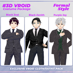 3D VRoid Clothing Male Pack Professional & Classy Formal | VRoid Outfit, VRoid Clothes, VRoid Professional