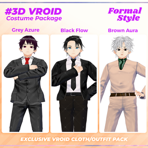 3D VRoid Formal Fashion Male Pack Sophisticated Outfits | VRoid Fashion, VRoid Premium Style, VRoid Corporate Look