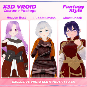 3D VRoid Mystic Fashion Pack Fairytale & Adventure-Themed Outfits | VRoid Fashion, VRoid Outfit, VRoid Gown