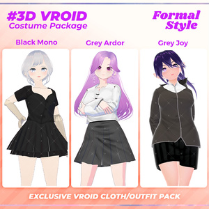 3D VRoid Casual Fashion Pack Feminine & Stylish Everyday Wear | VRoid Clothing, VRoid Style, VRoid Trendy