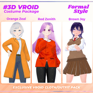 3D VRoid Everyday Wear Pack Simple & Adorable Girl Outfits | VRoid Fashion, VRoid Outfit, Modern Outfit