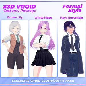 3D VRoid Soft Casual Pack Cute & Relaxed Outfits for VRoid Models | VRoid Outfit, VRoid Clothes, VRoid Fashion