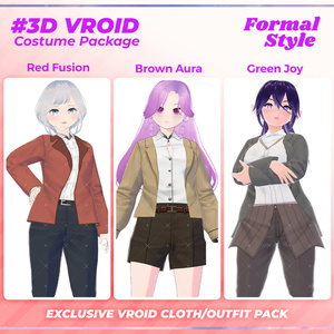 3D VRoid Girl Clothing Pack Casual & Playful Fashion for VRoid Models | VRoid Fashion, VRoid Trendy, VRoid Style