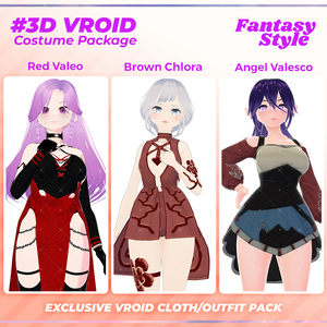 3D VRoid Outfit Pack Fantasy Style Mystic & Enchanted Dresses for VRoid Models | VRoid Clothes, VRoid Costume, VRoid Fashion
