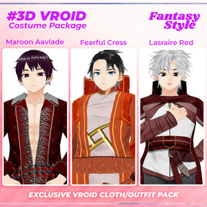 3D VRoid Outfit Pack Warrior & Adventurer Fantasy Clothes for VRoid Models | VRoid Clothes, VRoid Costume, VRoid Fantasy Fashion