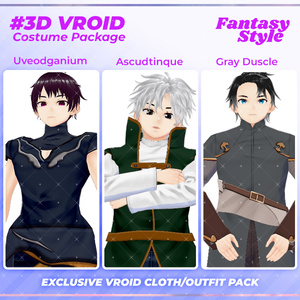3D VRoid Outfit Pack Warrior & Medieval Fantasy Clothes for VRoid Models | VRoid Clothes, VRoid Costume, VRoid Fantasy Fashion