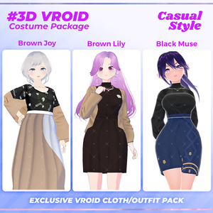 3D VRoid Outfit Pack Cozy & Stylish Casual Wear for VRoid Models | VRoid Clothes, VRoid Fashion, VRoid Everyday Outfit