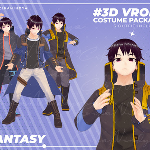 3D VRoid Outfit Pack Fantasy Mage & Adventurer Clothes for VRoid Models | VRoid Clothes, VRoid Costume, VRoid Fashion