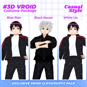 3D VRoid Outfit Pack Sleek & Sporty Tactical Wear for VRoid Models | VRoid Clothes, VRoid Costume, VRoid Fashion