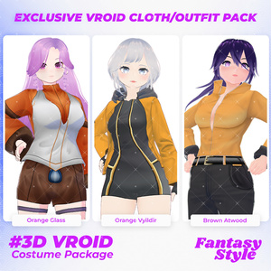 3D VRoid Outfit Pack Sporty & Modern Fantasy Uniforms for VRoid Models | VRoid Clothes, VRoid Costume, VRoid Fashion