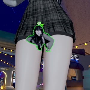 【VRChat】パンツ覗くと視界ジャックされるやつ