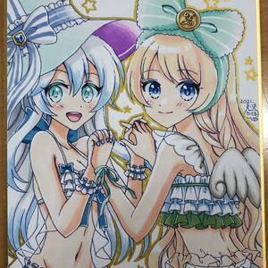ミニ色紙(ガトリン&リルム)