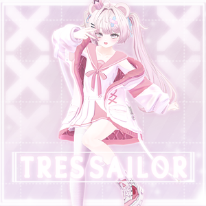 【12アバター対応】TRES SAILOR【VRChat向け衣装】