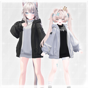 【10アバター対応】LayeredMonochrome【VRChat向け衣装】 缩略图 3