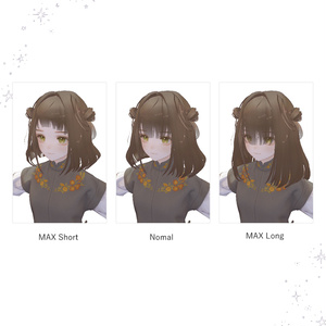 【2way】Twin Half-up Bun Hair｜ロング化シェイプキー＋お団子ON/OFF 缩略图 8