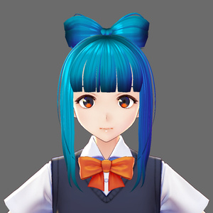 VRoid Studio 髪型プリセット　リボンアレンジ