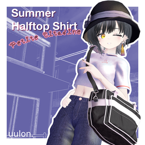 【複数アバター対応】Summer Halftop Shirt「Petite Citadine」