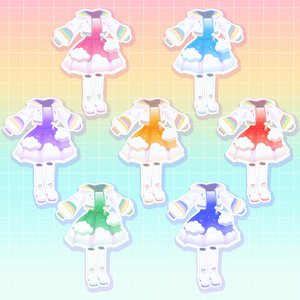 ゆめポップジャケット／ワンピース【アバター非依存3D衣装】 缩略图 5