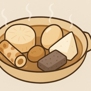 食べ物イラストセット（赤酒＆お屠蘇・おでん・ジンギスカン）