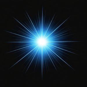 Blue Energy Burst 青い発光エネルギー爆発背景素材 SFライトエフェクト
