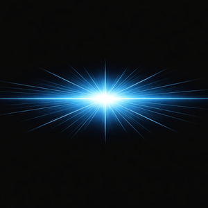 Horizontal Energy Burst 横方向ブルー発光エネルギー光線背景素材 SFライトエフェクト