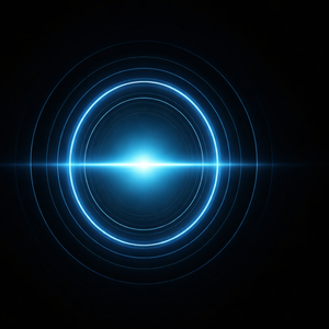 Energy Ring Burst 青いリング衝撃波エネルギー発光背景素材 SFライトエフェクト