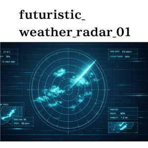 未来型ウェザーレーダーUI.01｜Futuristic Weather Radar