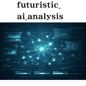 未来型AI解析システムUI｜Futuristic AI Analysis