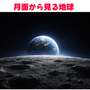 月面から見る地球と日の出｜宇宙・月面背景 16:9